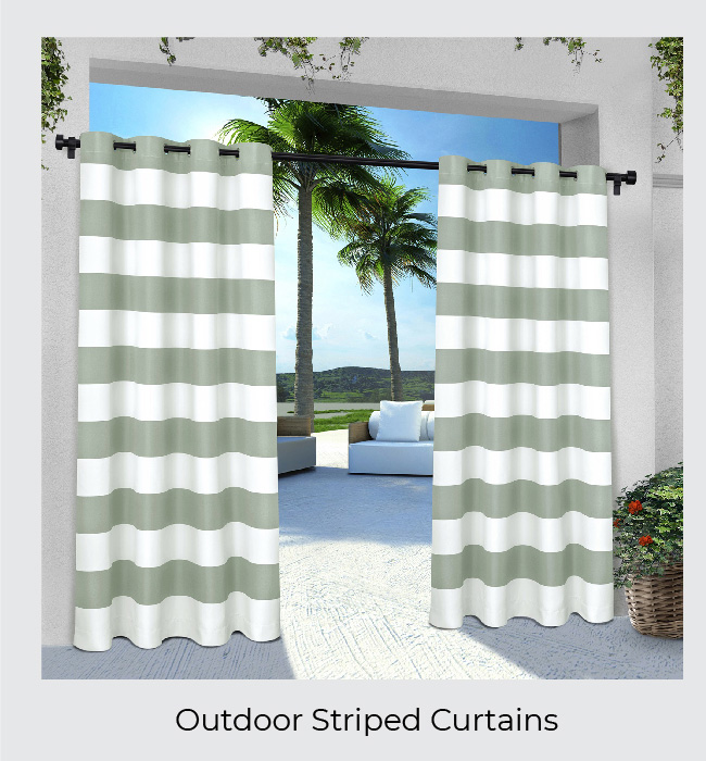 Outdoor Striped Curtains