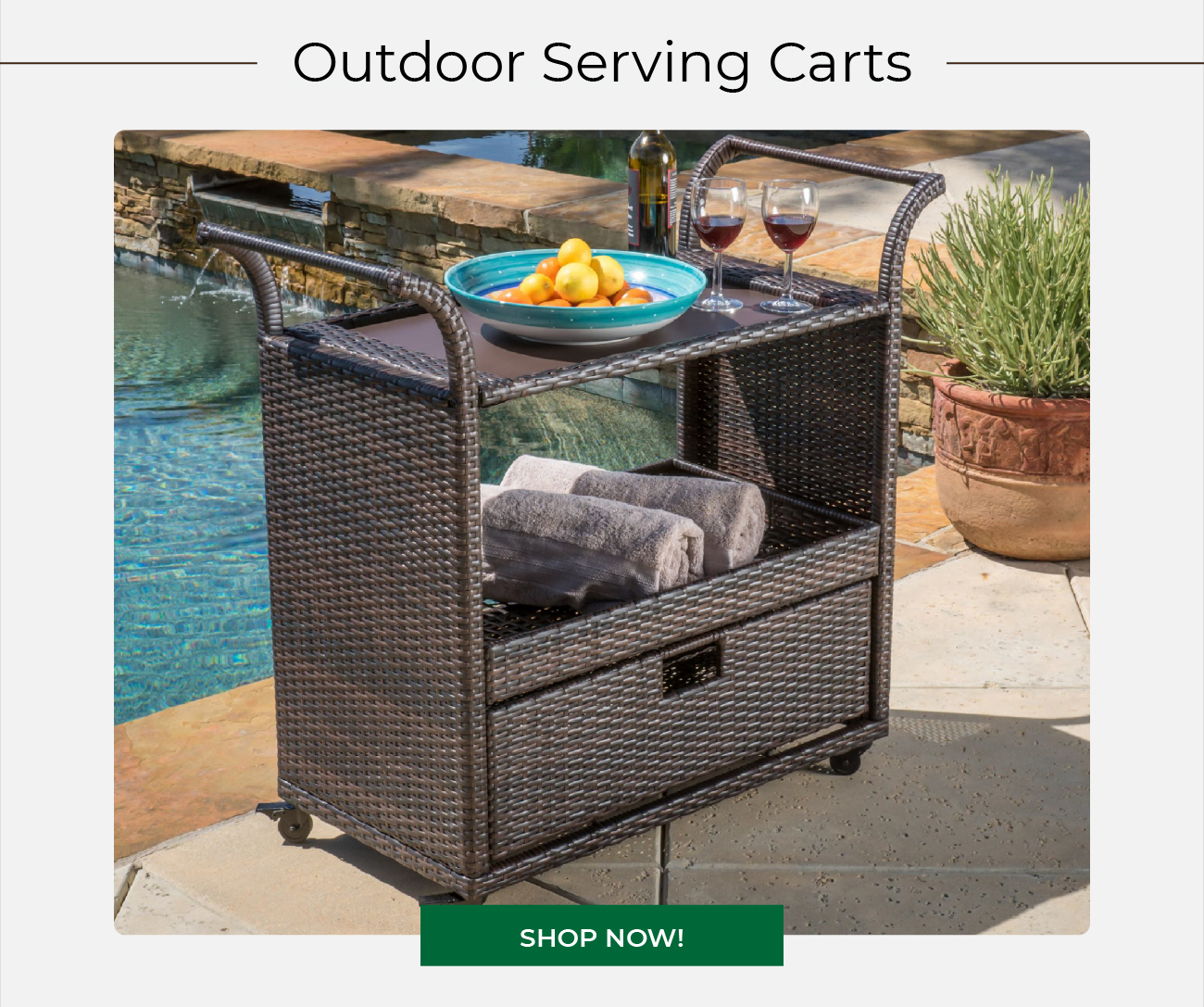 Outdoor Serving Carts