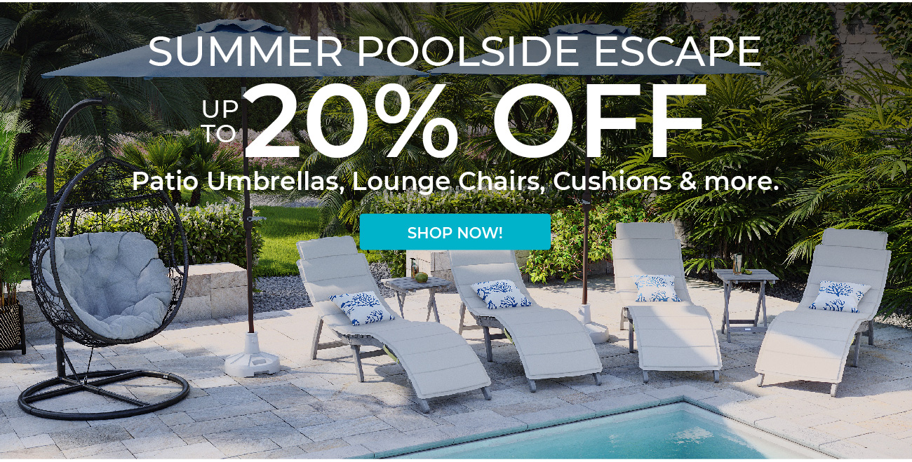 Summer Poolside Escape | Up to 20% Off