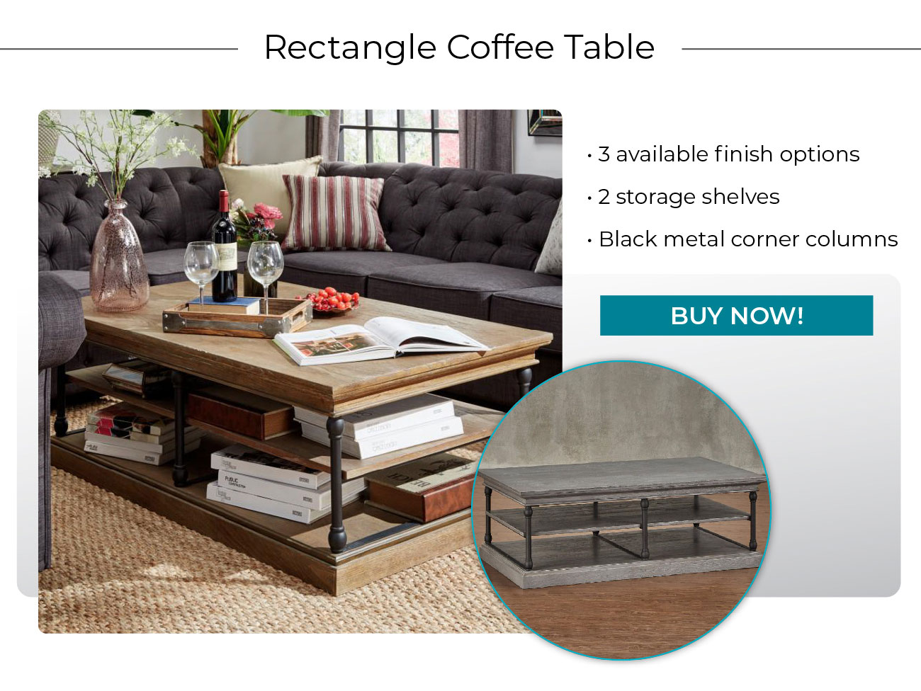 Rectangle Coffee Table