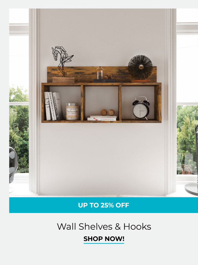 Wall Shelves & Hooks | Shop Now!