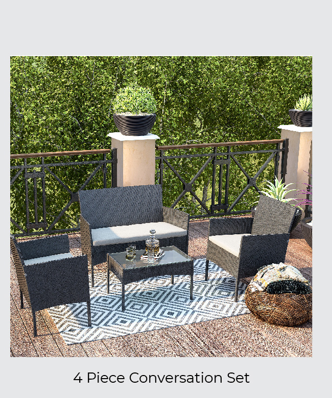 4 Piece Conversation Set