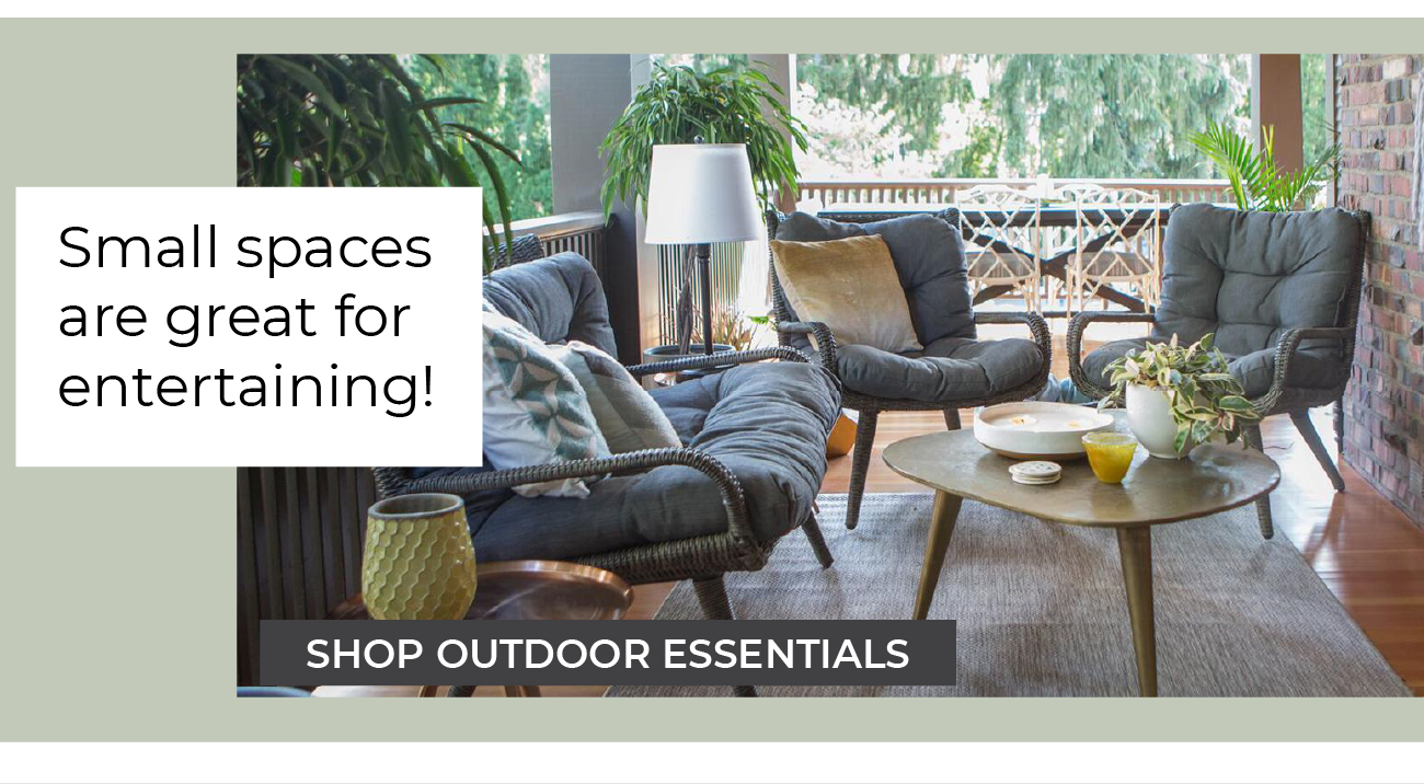 Small spaces are great for entertaining!