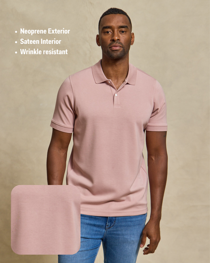 The Holden Sandwashed Double Knit Polo 