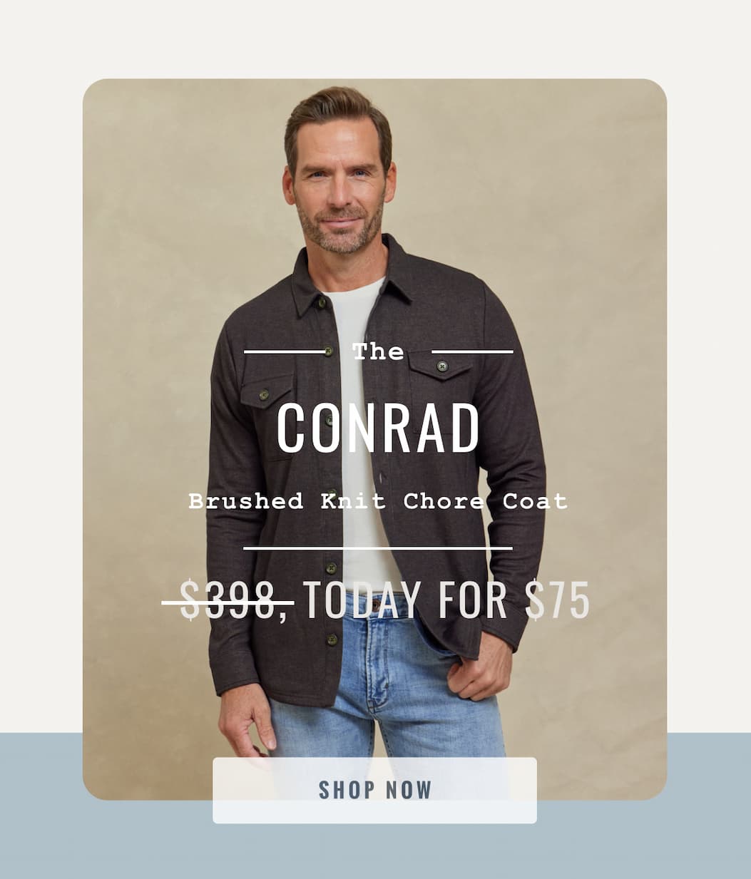The Conrad Brushed Knit Chore Coat