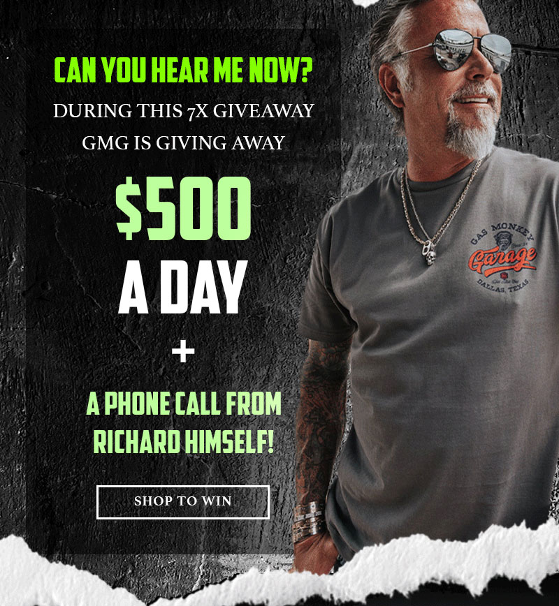 💵📲 Hey Gas Monkey Garage, Richard's on the phone for you... Gas