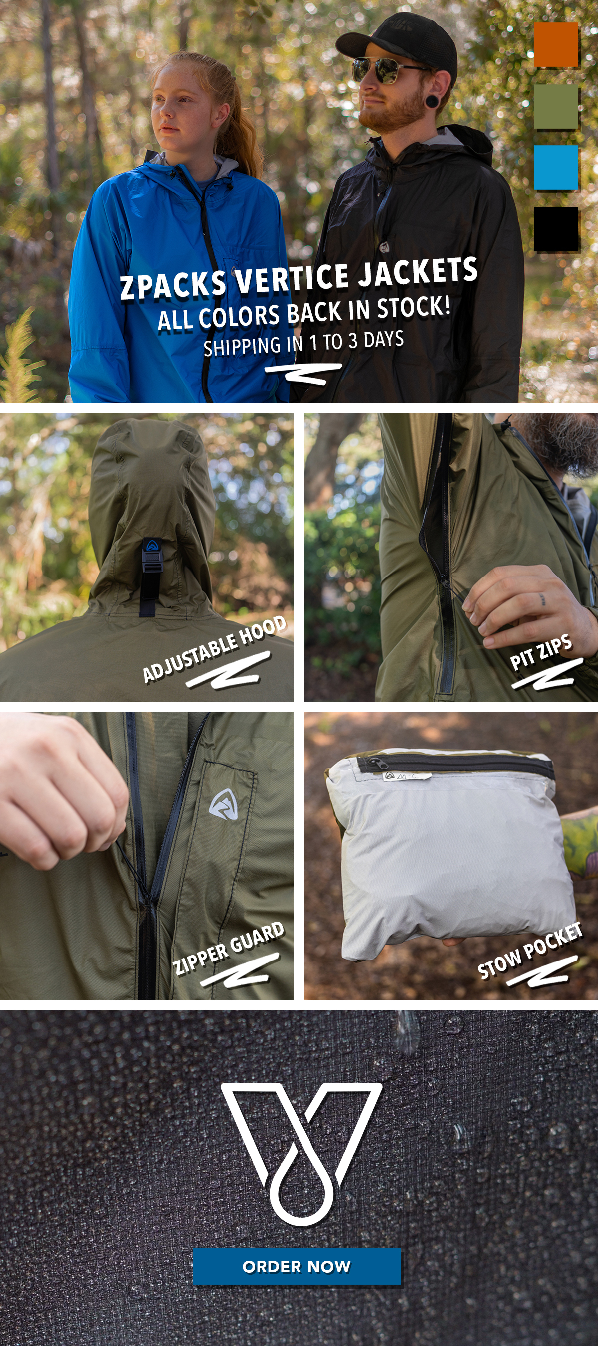 🌧 Stay Dry With The Vertice Rain Jacket 