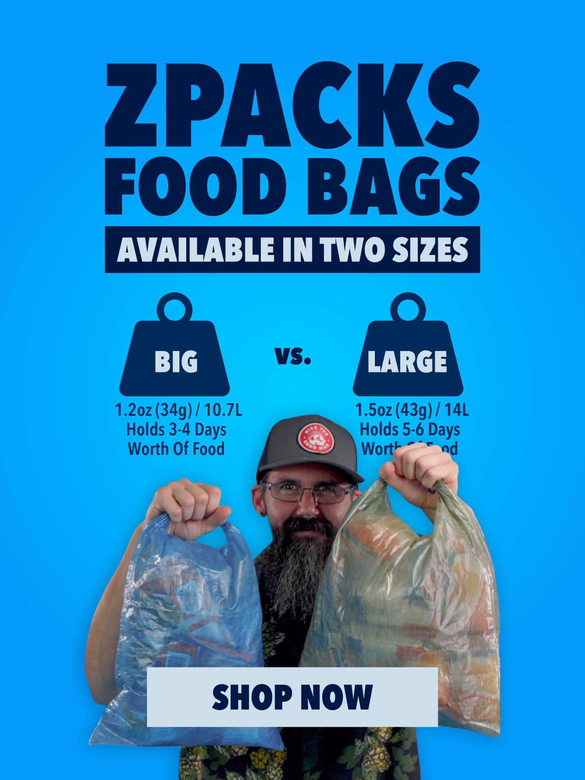 Food Bags Available in 2 Sizes 🛍 Zpacks