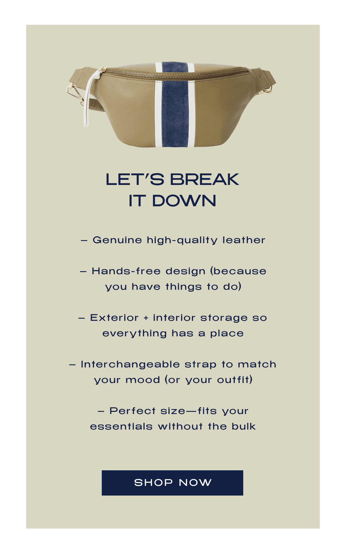 Heritage Soul Sister Sling Olive