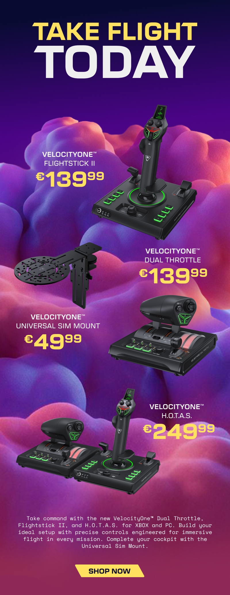 The New VelocityOne Lineup Has Landed