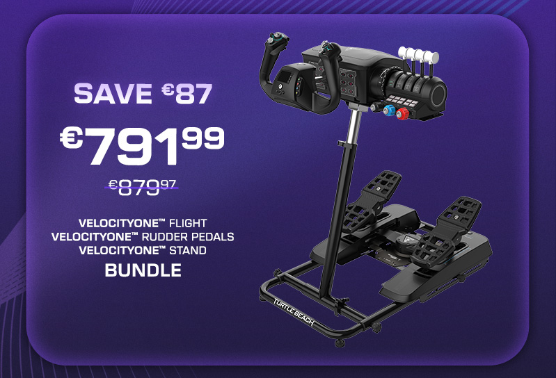 VelocityOne Flight + VelocityOne Rudder Pedals + VelocityOne Stand Bundle