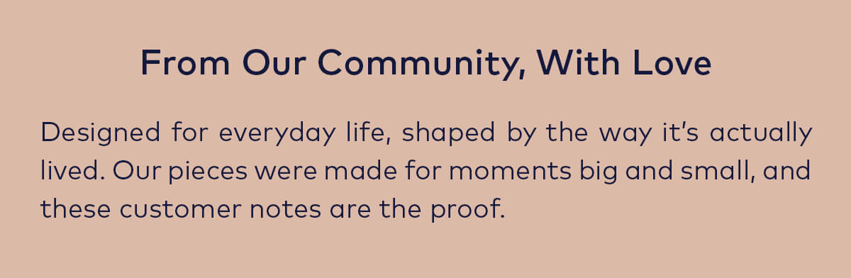 From our community, with love