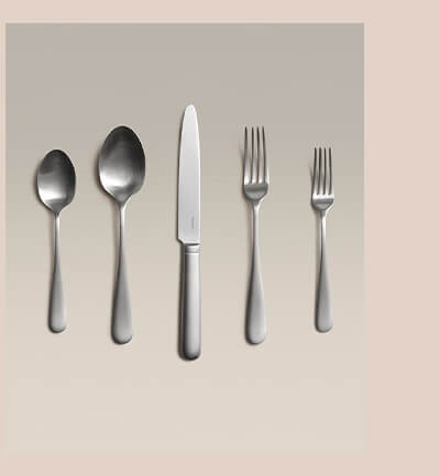 Brushed Steel Flatware