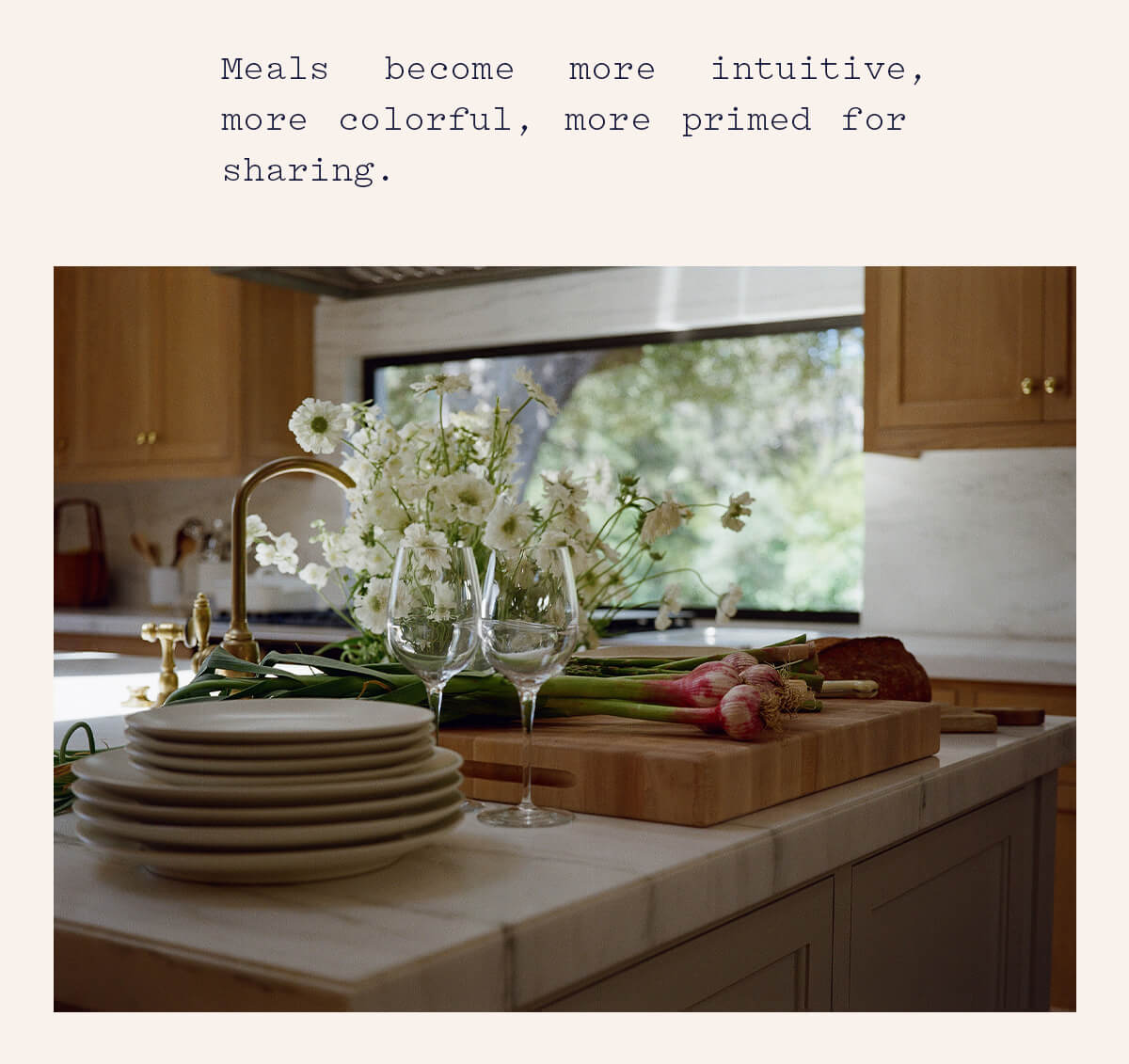 Meals become more intuitive and colorful.