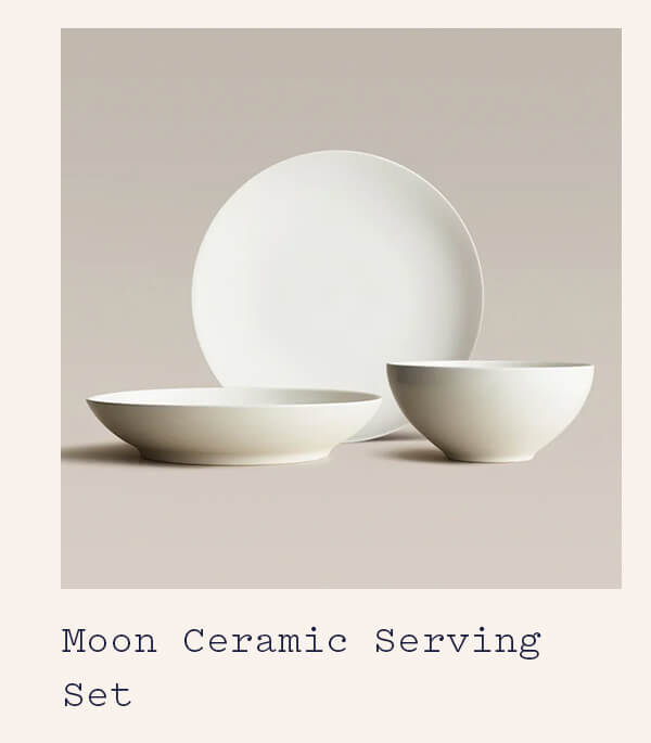 Moon Ceramic Serving Set