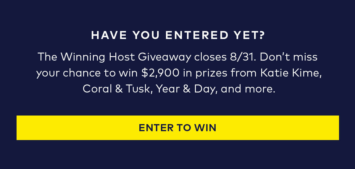 Have you entered yet? Have you entered yet?