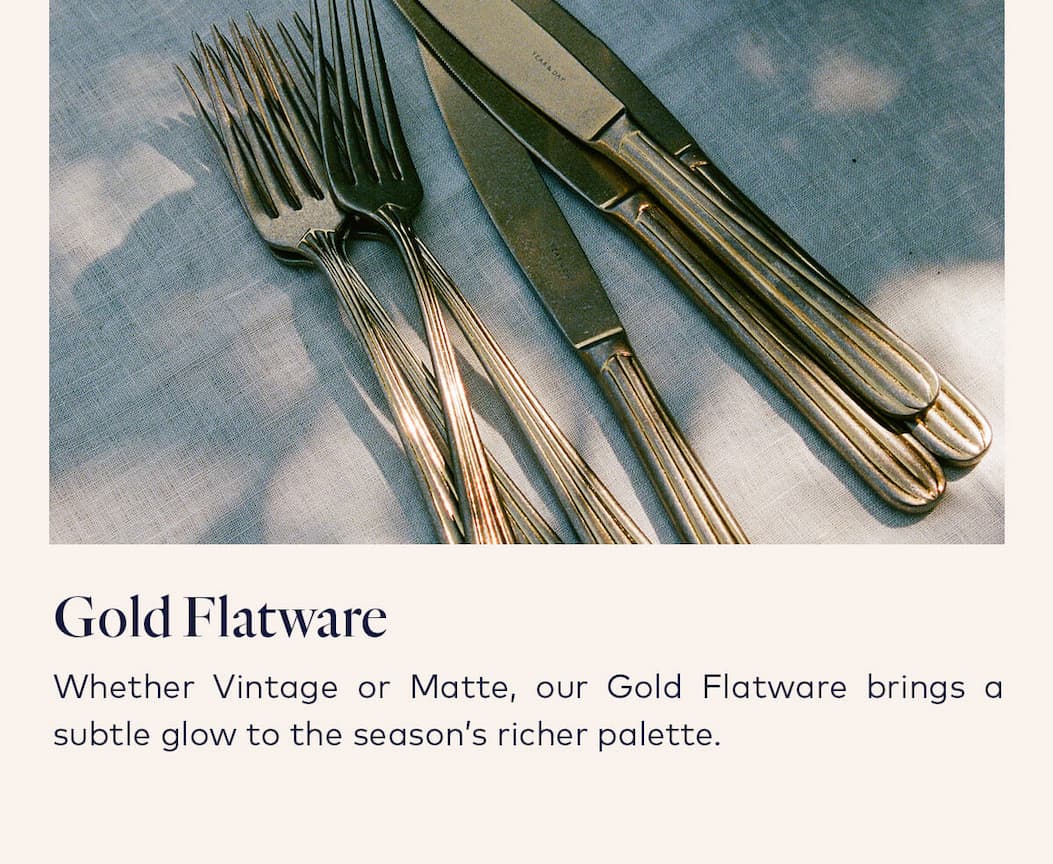 Gold Flatware