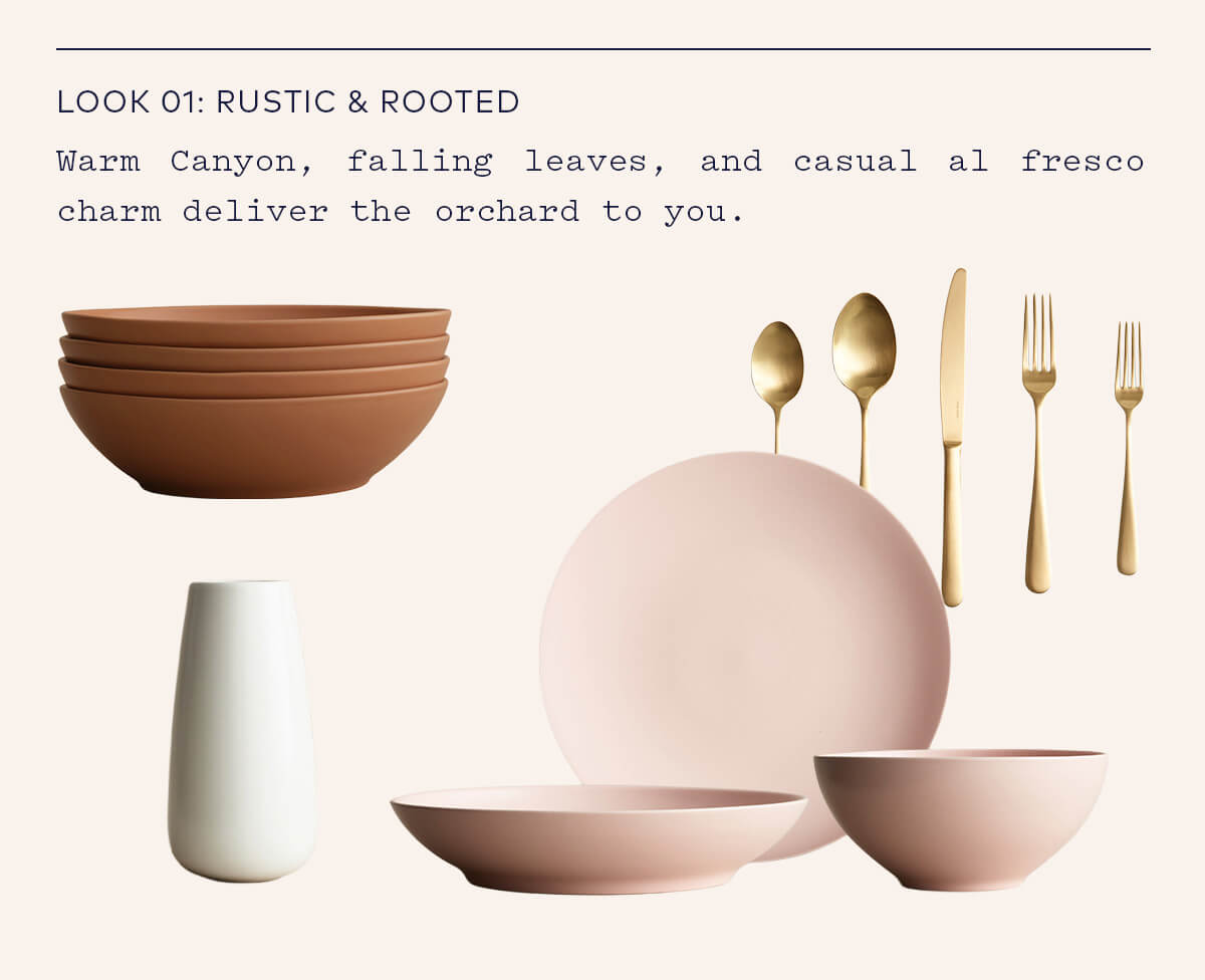 Look 1: Rustic & Rooted