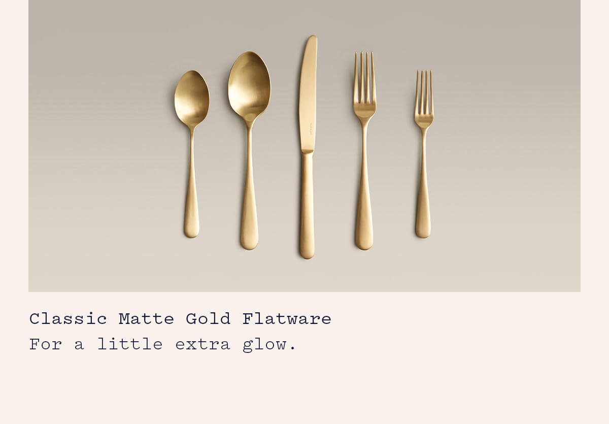 Classic Matte Gold Flatware