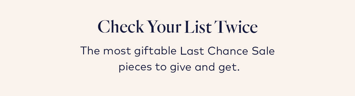 Check Your list Twice