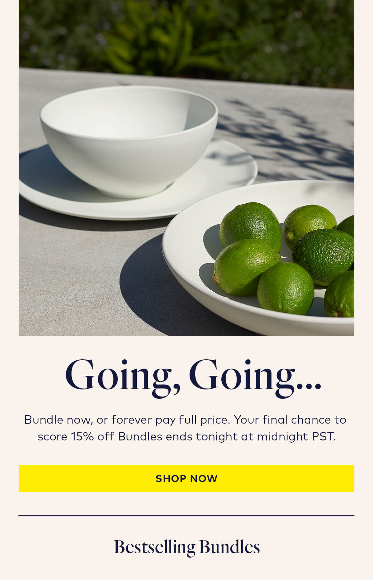 The savings end at midnight!