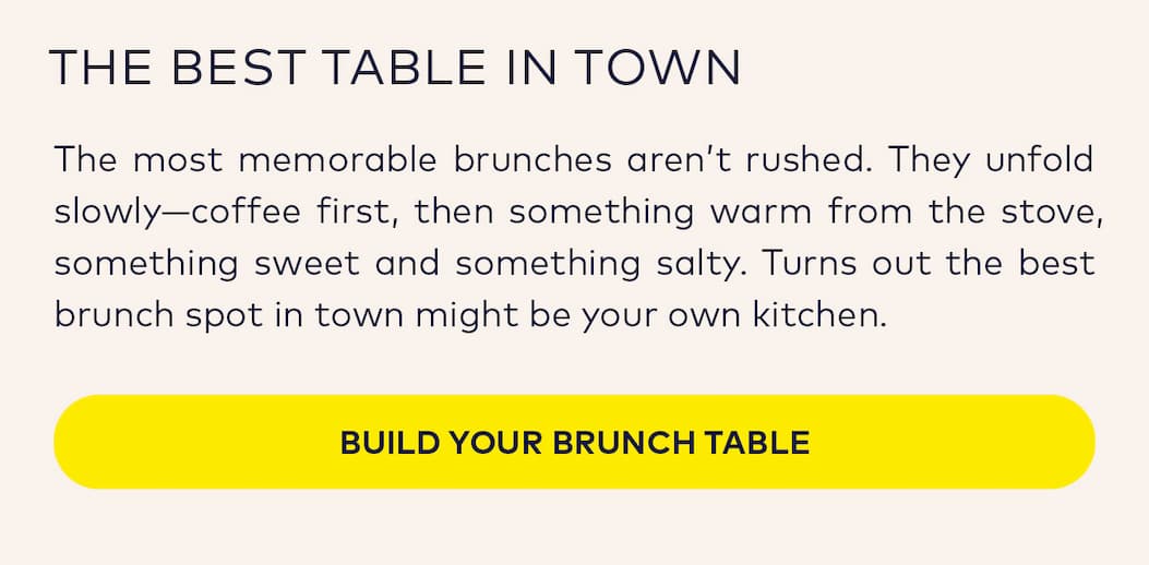 Build your brunch table