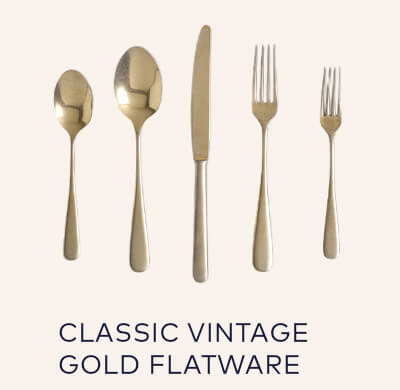 Vintage Gold Flatware
