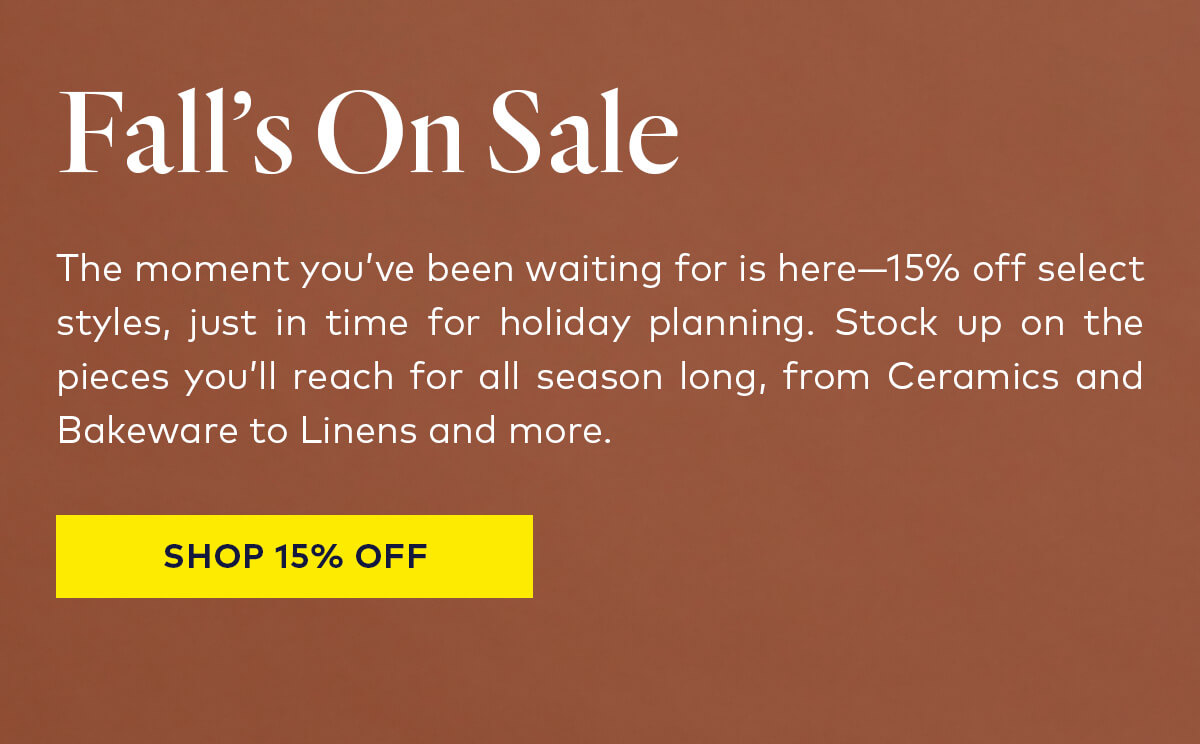 Fall's on sale