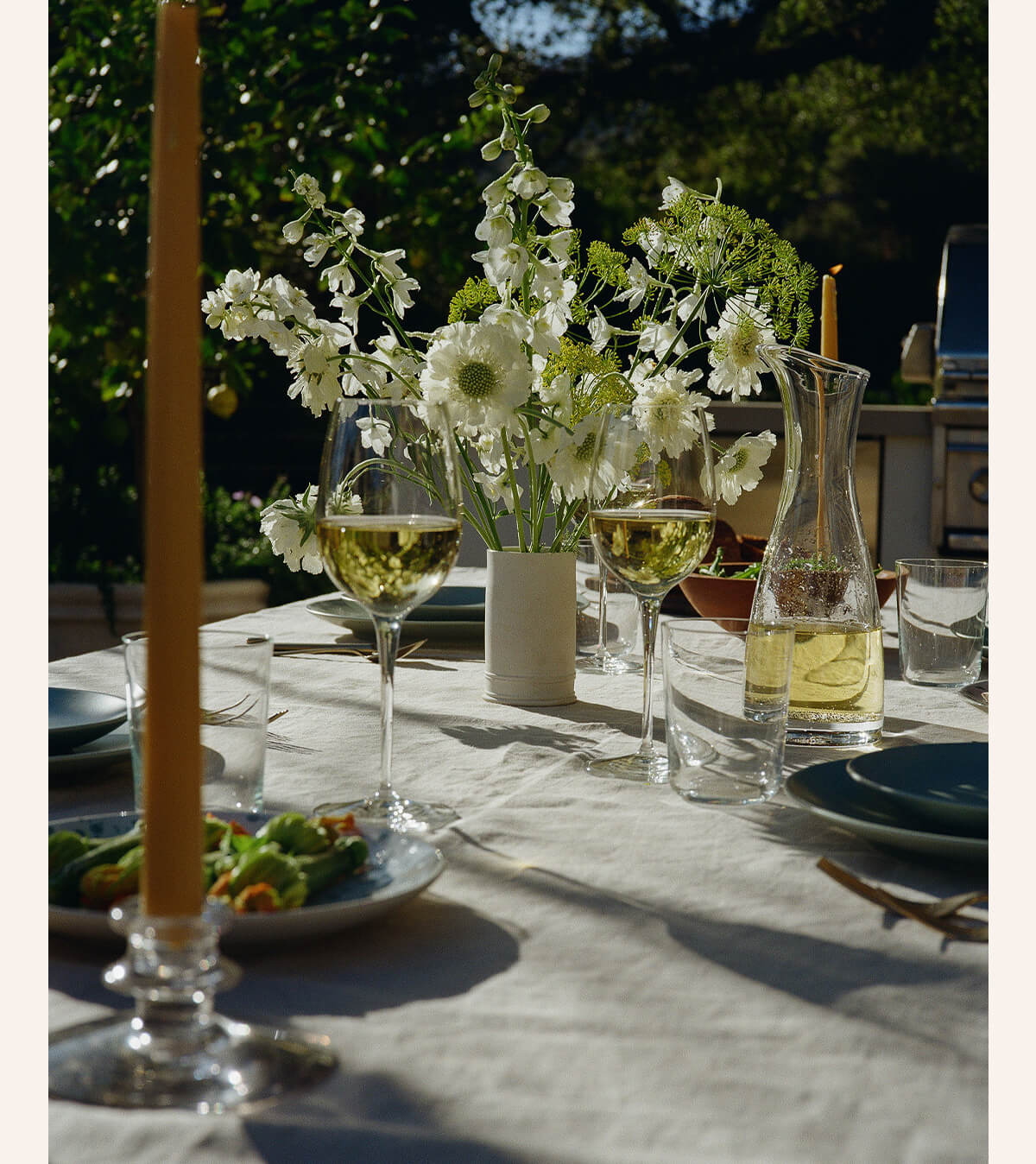 Plates, linens, glassware, you name it.
