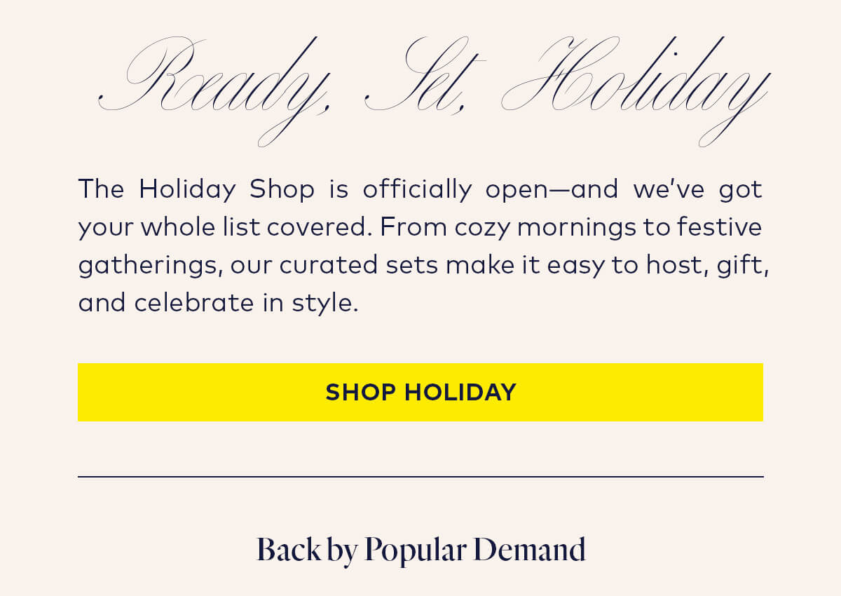 Shop Holiday Shop Holiday