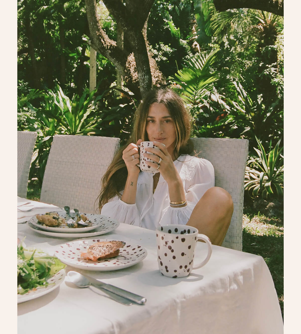 Fresh flowers, good food, and people you love.
