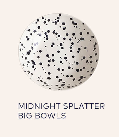 Midnight Splatter Big Bowls