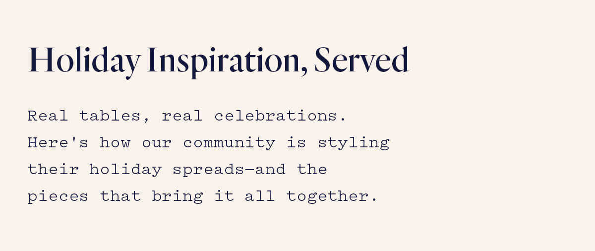 Holiday Inspiration, Served