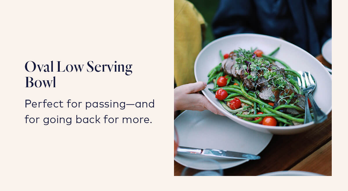 Oval Low Serving Bowl Oval Low Serving Bowl