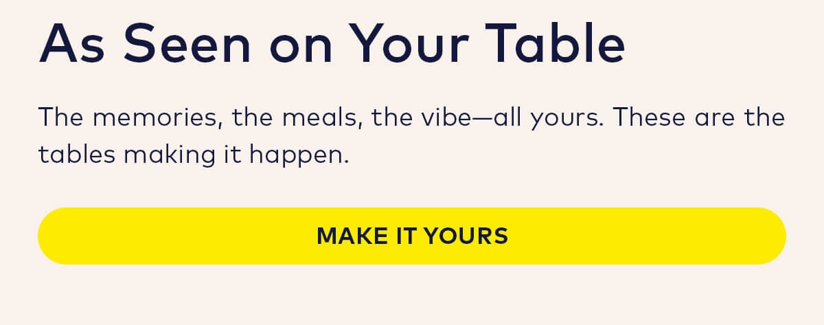 As seen on your table