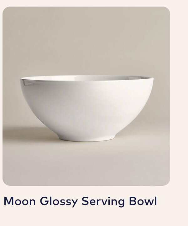 Moon Glossy Serving Bowl