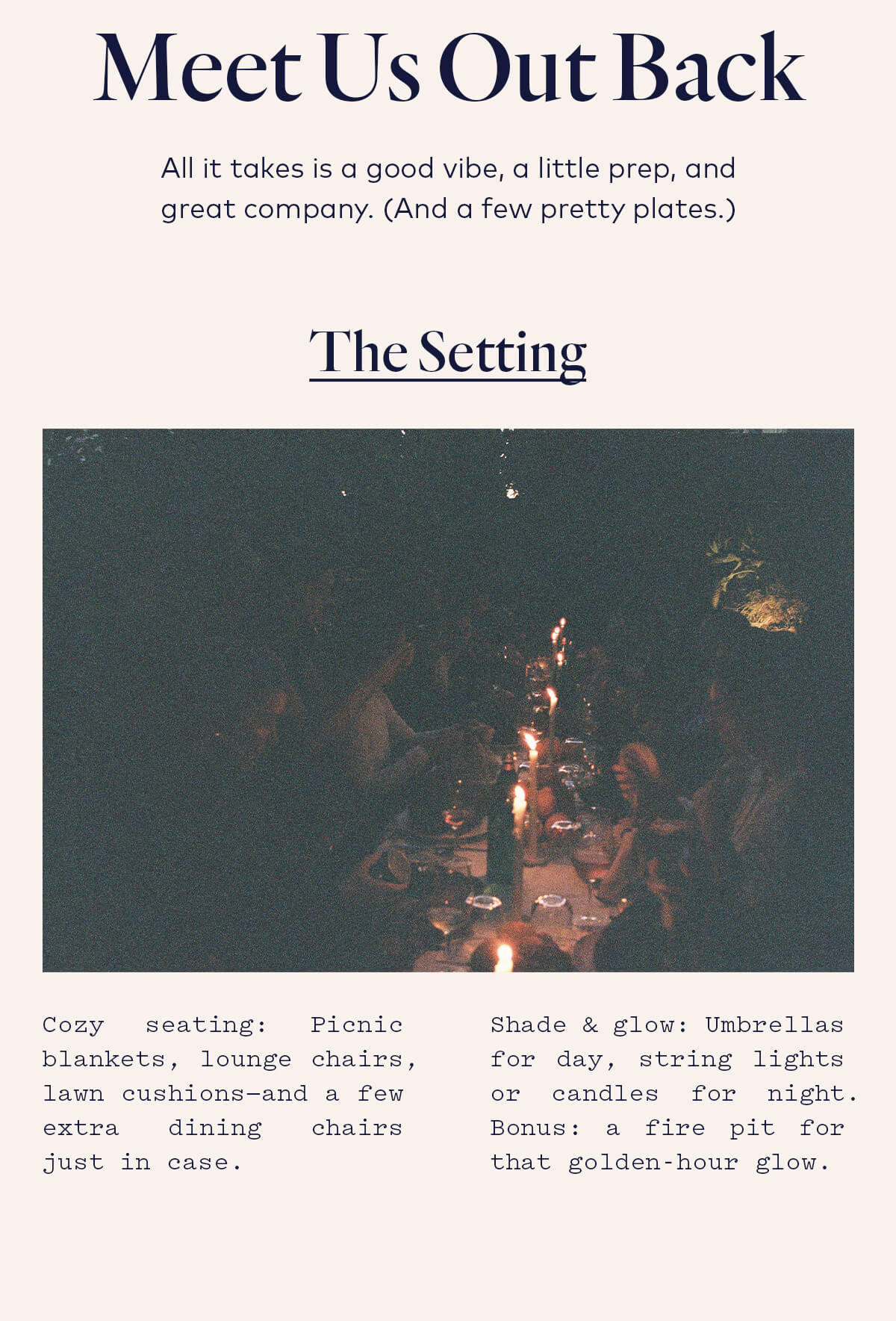 The Setting
