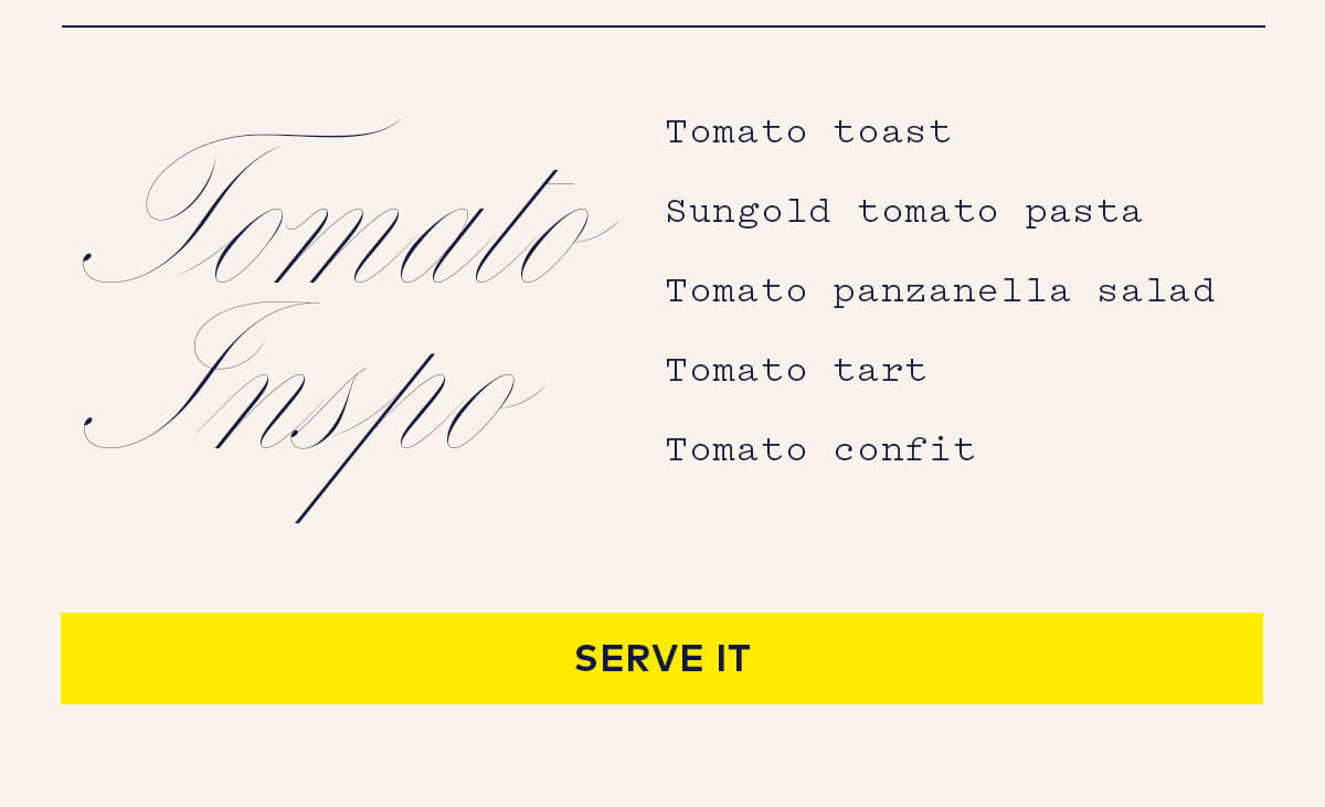 Tomato Inspo