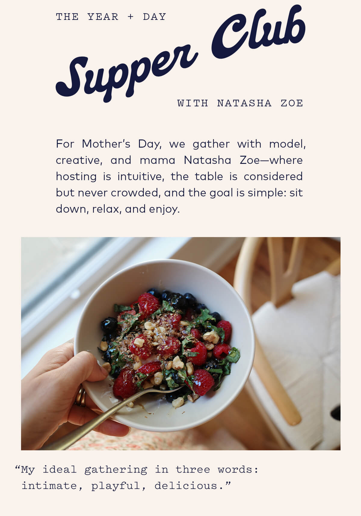 Supper Club with Natasha Zoe