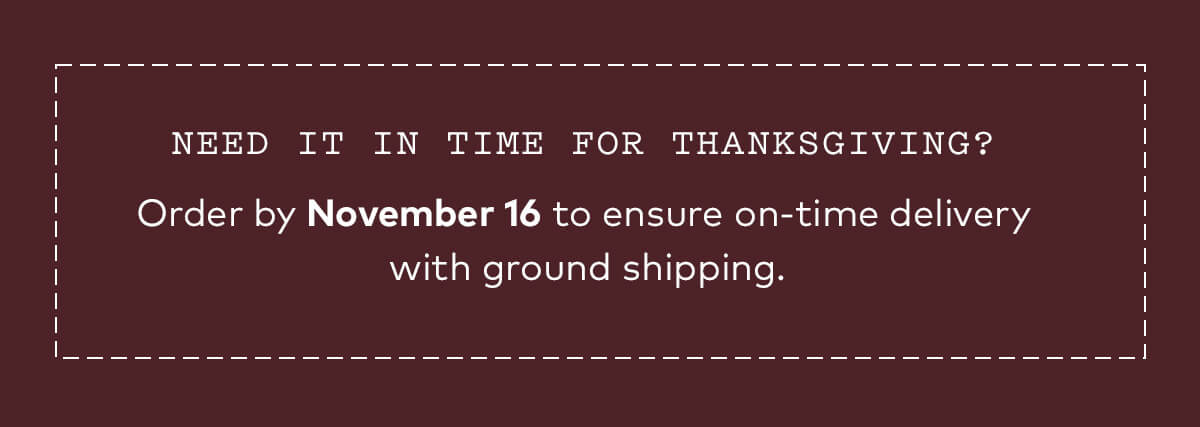 Thanksgiving Delivery