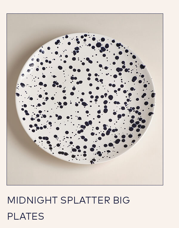 Midnight Splatter Big Plates Midnight Splatter Big Plates