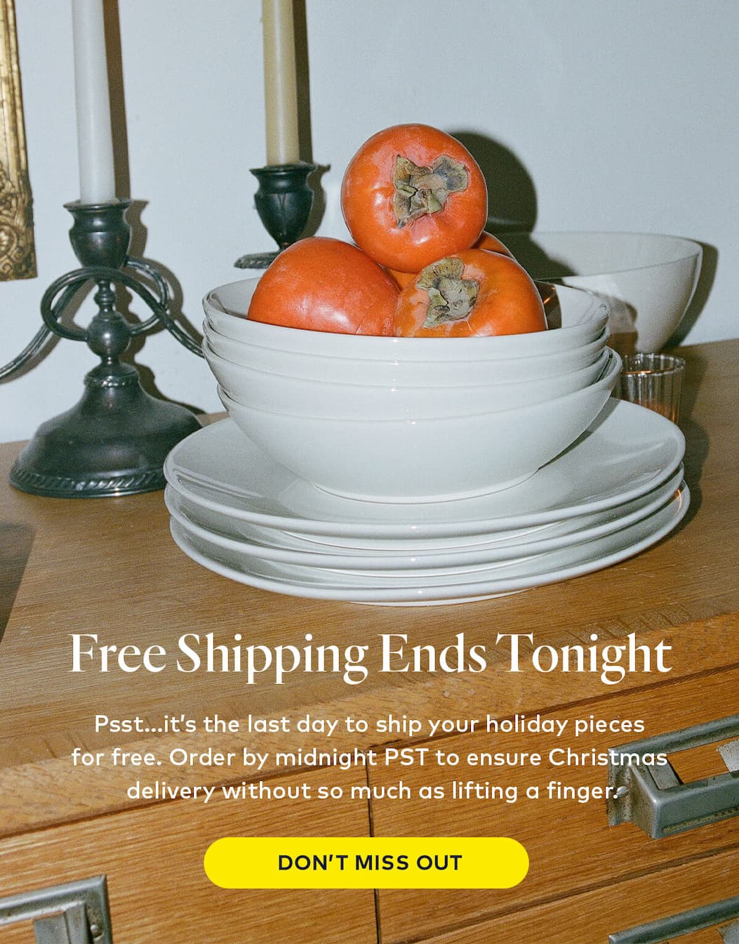 Free Shipping Ends Tonight
