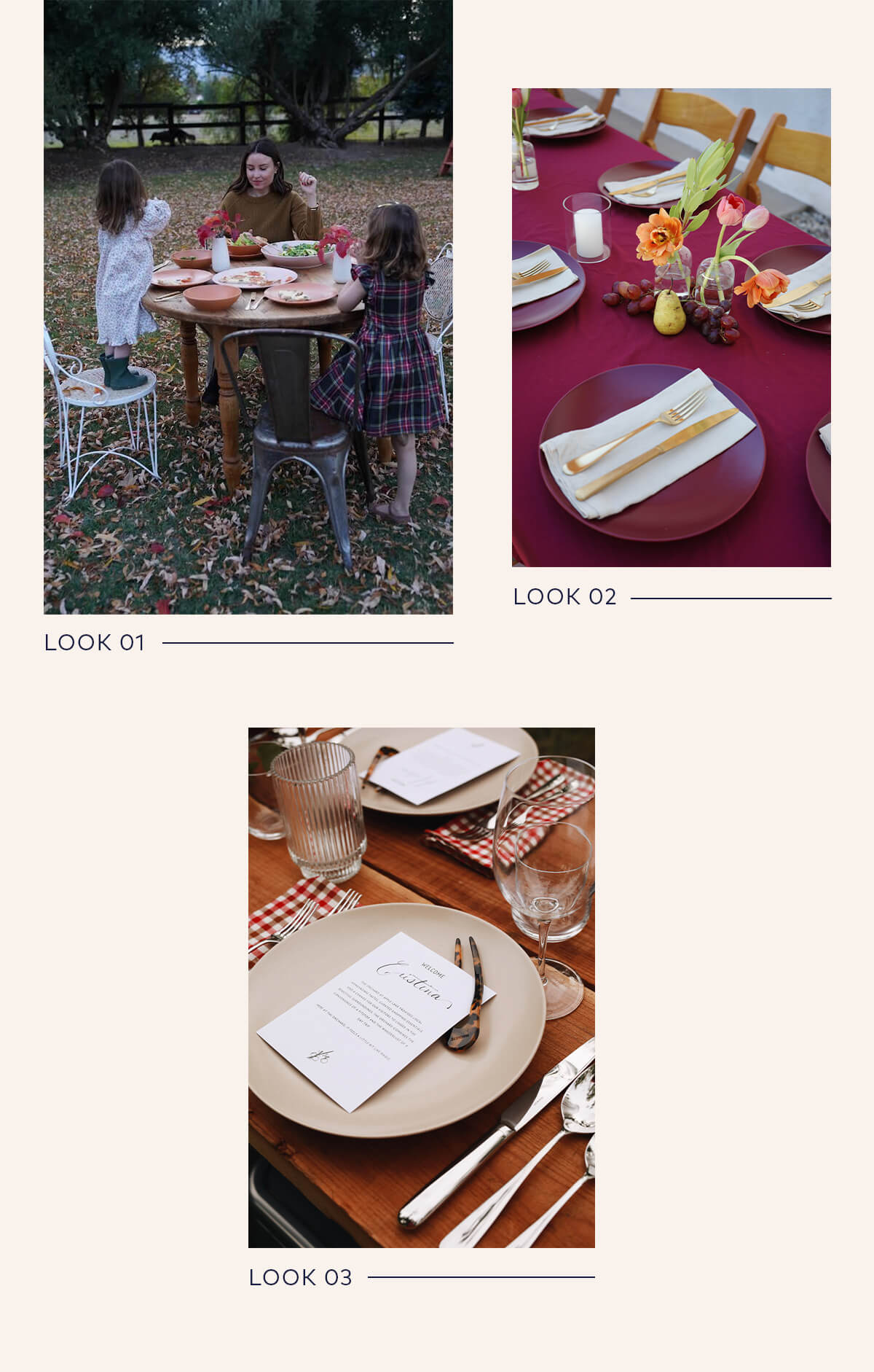 Look 1 - Look 3