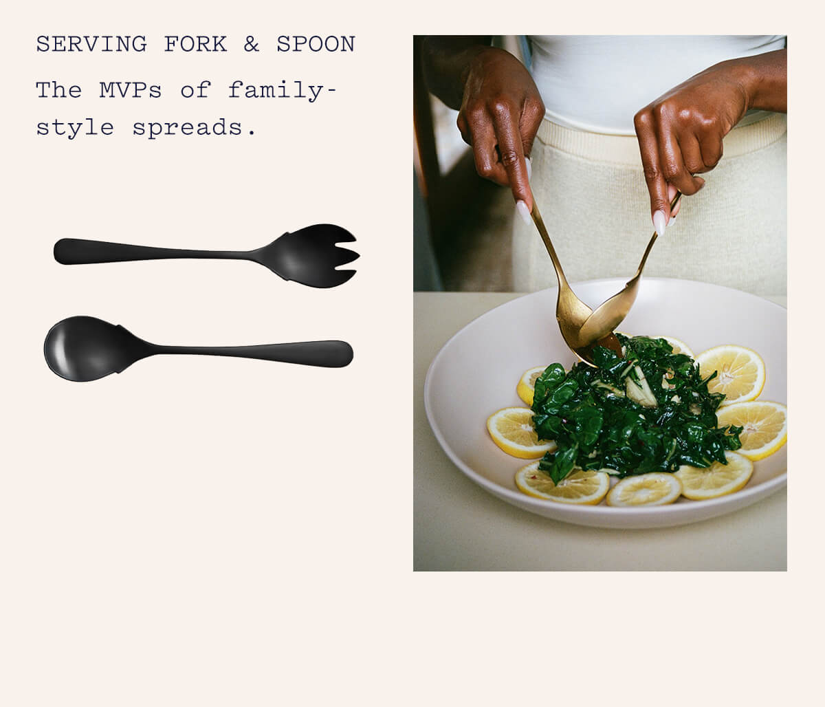 Serving Fork & Spoon