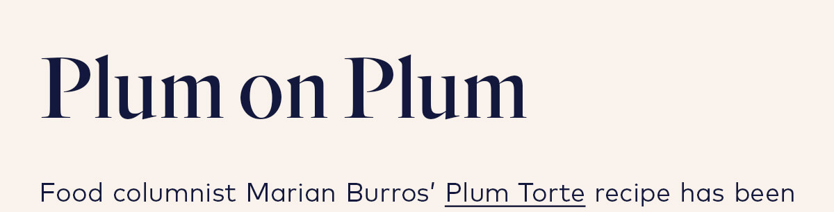 Plum Torte Plum Torte