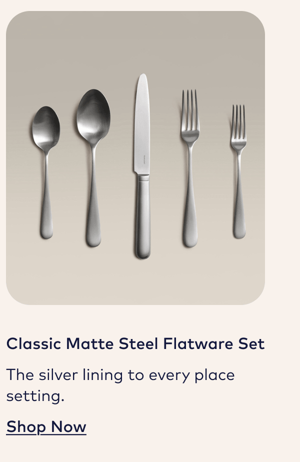 Classic Matte Steel Flatware