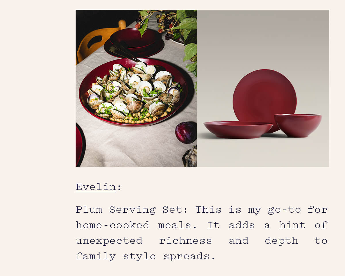 Plum Serving Set Plum Serving Set