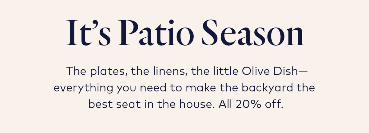 It's patio season
