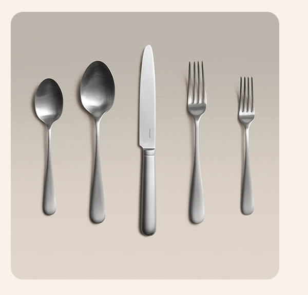 Matte Steel Classic Flatware