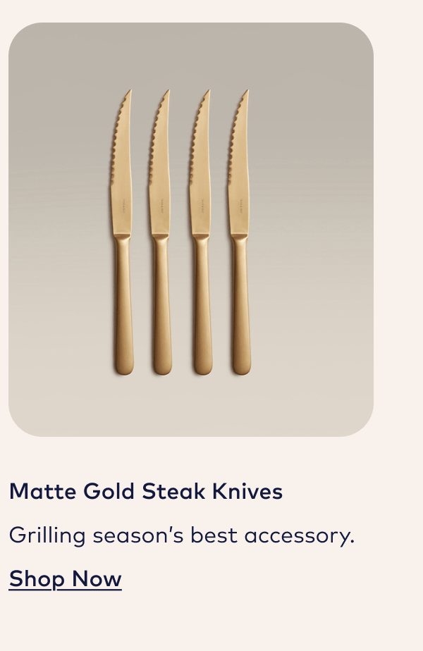 Matte Gold Steak Knives